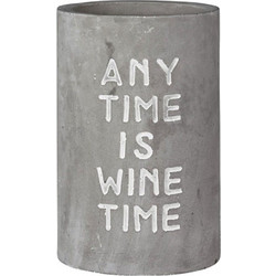 Σαμπανιέρα Any Time Is Wine Time LBTRD0012694 Φ13,5x21cm White-Grey Raeder Τσιμέντο