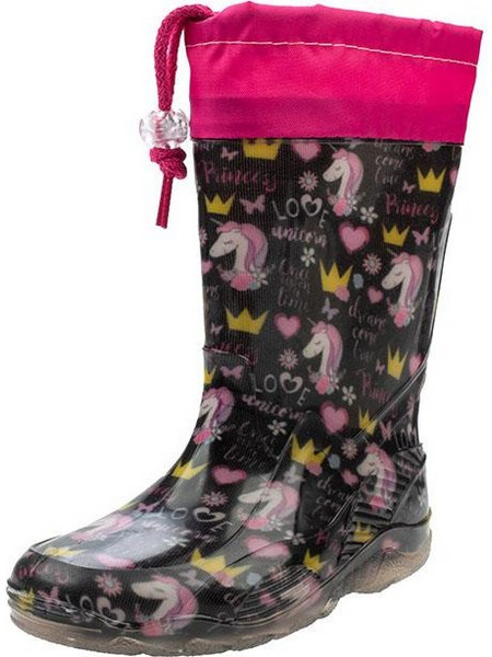 Παιδικές Γαλότσες Meridian 56712259 Black-Fuchsia Μαύρο-Φούξια