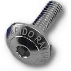 Βίδες Πλατυκέφαλες Αλουμινίου Apido Φ6 20mm Ασημί