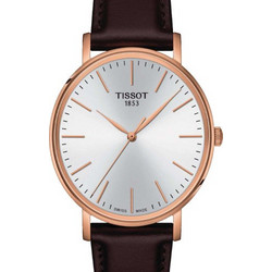 Tissot Ανδρικό Ρολόι με Καφέ Δερμάτινο Λουράκι T143.410.36.011.00