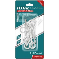 TOTAL WJSPK5022 Σετ Βίδες Κρίκου με Βύσματα 5mm