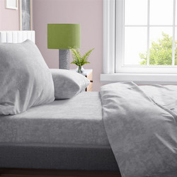 Dimcol Σετ Σεντόνια Μονά Βαμβακερά 160x240 Shadow 21 Light Grey