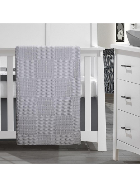 Κουβέρτα Πικέ Renk Grey Lino 170x240εκ