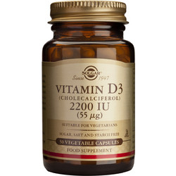 Solgar D3 2200iu 50 Κάψουλες