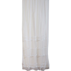 Anna Riska Κουρτίνα με Τρέσα 280x270 Cuba 2 White