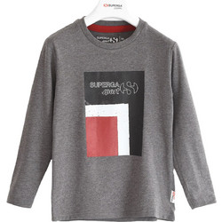 Superga Παιδικό T-Shirt Μακρυμάνικο Ανθρακί S5108-8967
