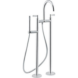 71186C Blink Chic Luxury NewForm Μοντέρνα Ιταλική Επιδαπέδια Μπαταρία Μπάνιου Ελεύθερης Τοποθέτησης +6 Χρώματα Χρυσό