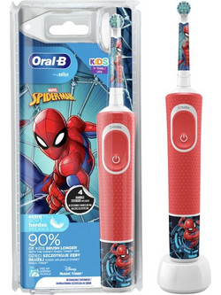 Oral-B Kids Spider-Man Παιδική Ηλεκτρική Οδοντόβουρτσα με Χρονομετρητή & Θήκη Ταξιδίου