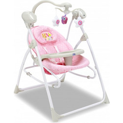 Asalvo Baby Swing Relax Μωρού Κούνια με Μουσική έως 9kg Ροζ