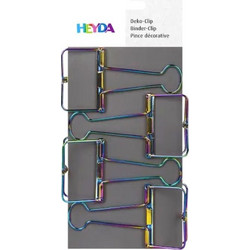 Μεταλλικά Binder Clip Heyda 4τμχ 50mm Πολύχρωμα 216266165