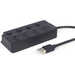 Gembird UHB-U2P4P-01 USB Hub 2.0 USB-A με 4 Θύρες USB-A & Εξωτερική Παροχή Ρεύματος