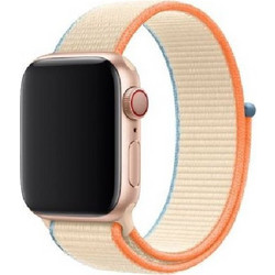 Devia Deluxe Sport3 Λουράκι Υφασμάτινο Cream White (Apple Watch 38 / 40 / 41mm)
