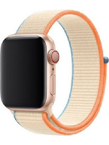 Devia Deluxe Sport3 Λουράκι Υφασμάτινο Cream White (Apple Watch 38 / 40 / 41mm)