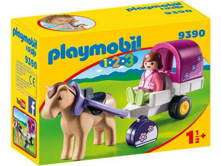 Playmobil 1-2-3 Βόλτα με Άμαξα για 1,5+ Ετών 9390