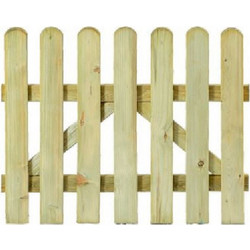 SHOWOOD Πόρτα Φράχτη Με Λεία Τάβλα 80x100cm (30003)
