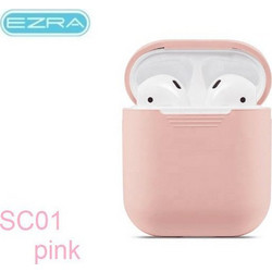 Ezra SC01 Θήκη Σιλικόνης Light Pink για Apple AirPods