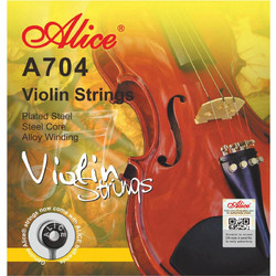 Alice A704 Σετ 4 Χορδές Βιολιού Stainless Steel Medium Tension