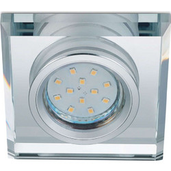 Σποτ Χωνευτό Pirin 652200152 9x9x7cm 1xGU10 10W Chrome-Clear Trio Lighting Τετράγωνο