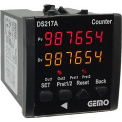 Μετρητής παλμών DS217A GEMO 72x72 100-240V AC/DC 6 ψηφίων - 309-172720240