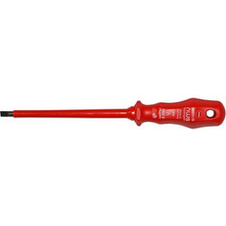 Κατσαβίδι ίσιο VDE 1000V 1.2x6.5x150 mm με κόκκινη λαβή NWS Γερμανίας - 15-9517
