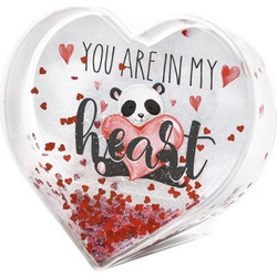 Legami Glitter Photo Frame - Heart 10X6,5 Cm Κορνίζα Πλαστική σε Σχήμα Καρδιάς Glitter GPF0005
