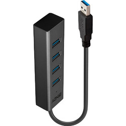 Lindy 43324 USB Hub 3.0 USB-A με 4 Θύρες USB-A