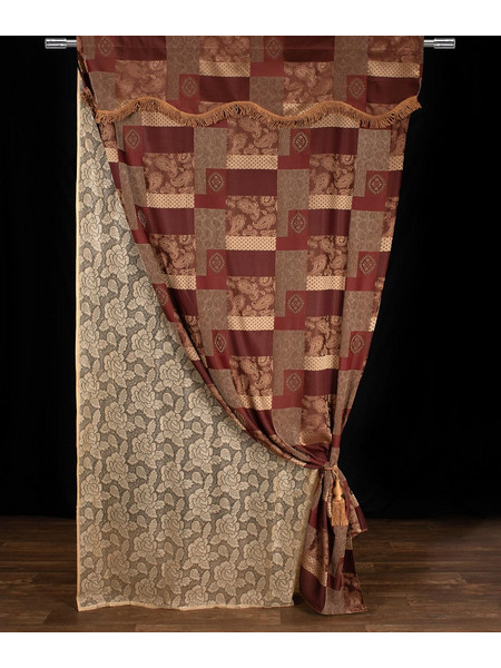 Silk Fashion Κουρτίνα με Τούνελ 150x280 Eleni Μπορντώ