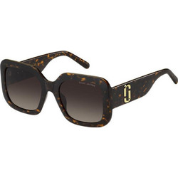 Marc Jacobs MARC647/S 086 Γυναικεία Γυαλιά Ηλίου Τετράγωνα Κοκάλινα Καφέ με Καφέ Degradee Φακό