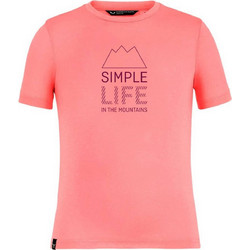 Salewa Παιδικό T-Shirt Κοντομάνικο Ροζ 27774-6356