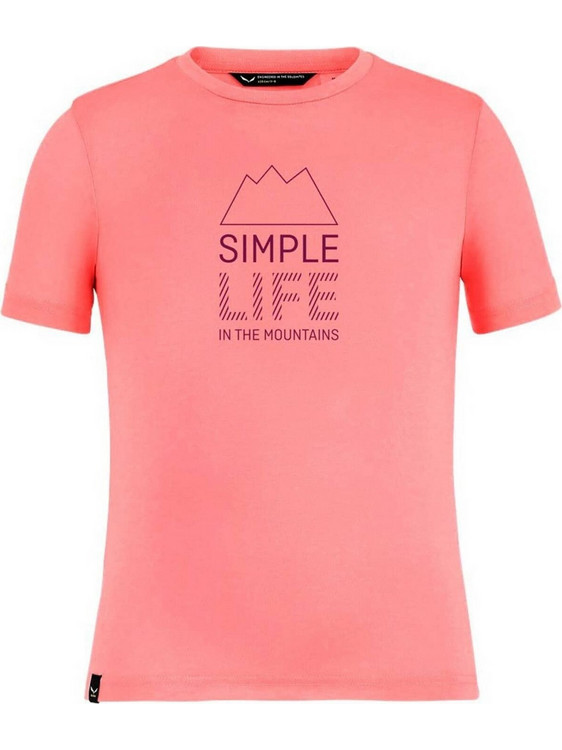 Salewa Παιδικό T-Shirt Κοντομάνικο Ροζ 27774-6356