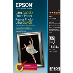 Ultra Glossy Photo Paper Epson 13x18 50Shts 300g
