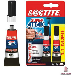 Henkel Loctite Κόλλα στιγμής Super Attak Gel 1+1 δώρο 3gr