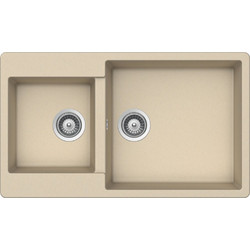 Teka Laguna 860 2C TG 3 1/2 Ένθετος Νεροχύτης Γρανίτη Topasbeige 86x90cm