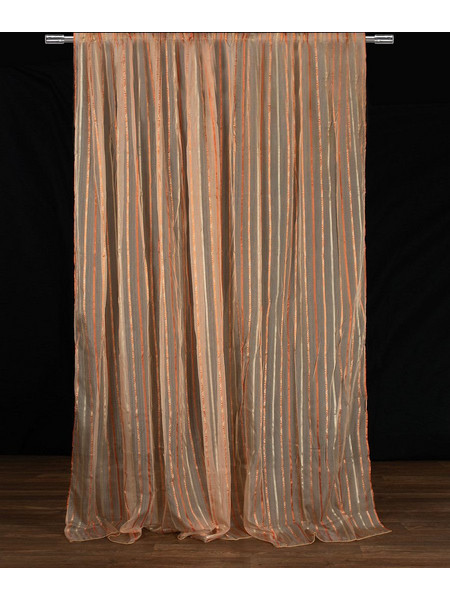 Silk Fashion Κουρτίνα με Τρέσα 280x300 nx6104 Μπεζ