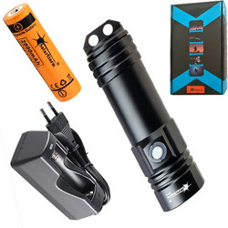 INVICTUS D1E ΥΠΟΒΡΥΧΙΟΣ ΦΑΚΟΣ LED 800 LM IP68 ΕΩΣ 80M ΜΕ ΜΠΑΤΑΡΙΑ & ΦΟΡΤΙΣΤΗ