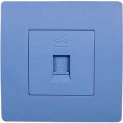 EL BASIC TZ106 TELEPHONE SOCKET BLUE-OLD