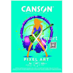 Μπλοκ Canson Xsmart Pixel Art Α4 120gr. 40 Φύλλα