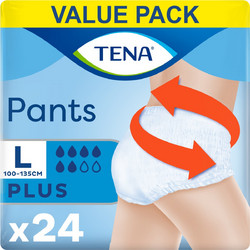 Tena Pants Plus Large Πάνες Βρακάκι Ακράτειας 6 Σταγόνες 24τμχ
