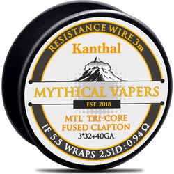 Σύρμα MTL Tri-Core Fused Clapton Kanthal A1 3m By Mythical Vapers