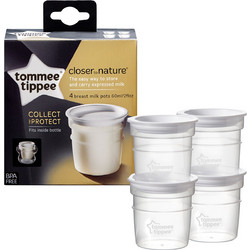 Tommee Tippee Closer To Nature Δοχεία Αποθήκευσης Μητρικού Γάλακτος 60ml 4τμχ