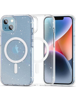 Tech-Protect Flexair Hybrid Magsafe Glitter Back Cover transparent (iPhone 13 / 14)