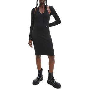 Calvin Klein Midi Καθημερινό Φόρεμα Μαύρο J20J220545-BEH