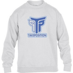 Takeposition Logo TP Παιδικό Φούτερ Λευκό 810-0031-46-01