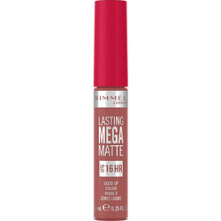 Rimmel London Lasting Mega Matte 110 Blush Long Lasting Liquid Κραγιόν 7.4ml