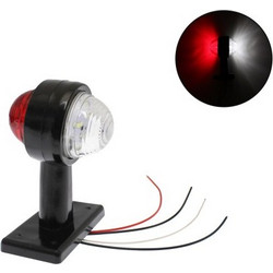 Πλευρικό φως όγκου LED 18 SMD 12-24V IP65 κόκκινο και λευκό για φορτηγό 1 τεμάχιο ΟΕΜ