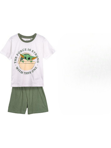 ΠΥΤΖΑΜA παιδική Short Pyjamas The Mandalorian Grogu Λευκό/Πράσινο 2900001340