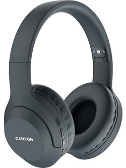 Canyon CNS-CBTHS3DG Ασύρματα Bluetooth Ακουστικά Over Ear Γκρι