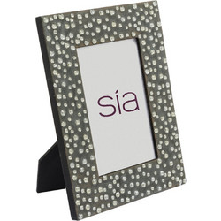 SIA - ΚΟΡΝΙΖΑ ΑΣΗΜΙ ΓΥΑΛΙΣΤΕΡΕΣ ΠΕΤΡΕΣ 10Χ15 - ΞΥΛΟ 22cm X 16,5cm