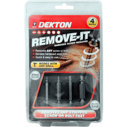 Dekton Εξωλκέας για Σπασμένες Βίδες Σετ 4τεμ