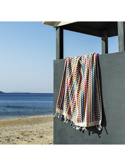 Nima Bubble Colorful Πετσέτα Παρεό Θαλάσσης Πολύχρωμη 90x170cm